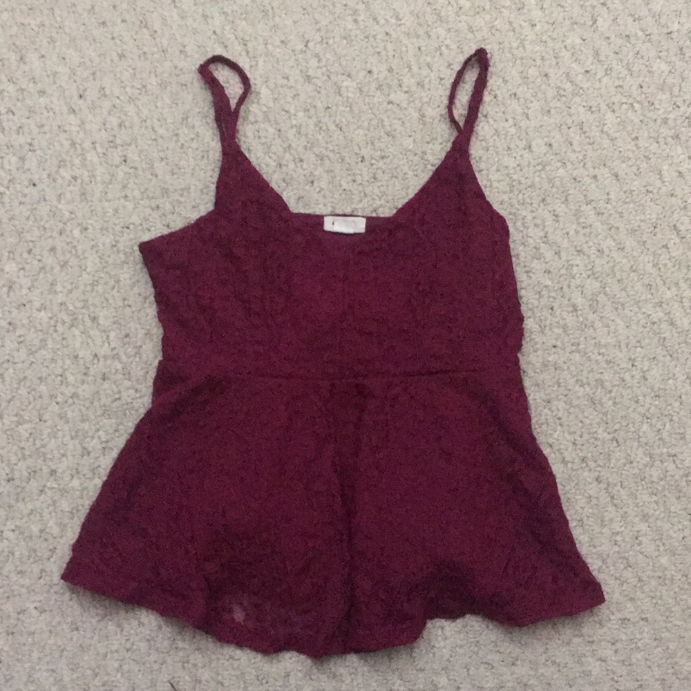 Maroon Garage flowy tank top